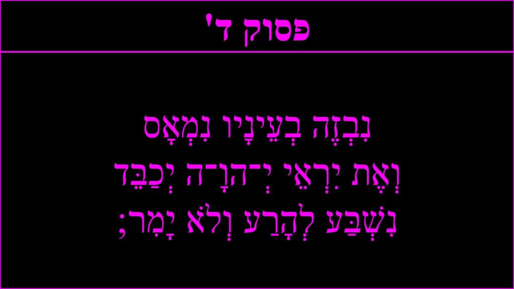 כתב ורוד על רקע שחור