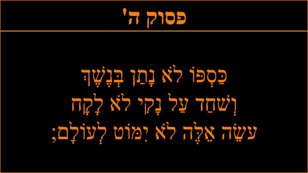 כתב כתום על רקע שחור