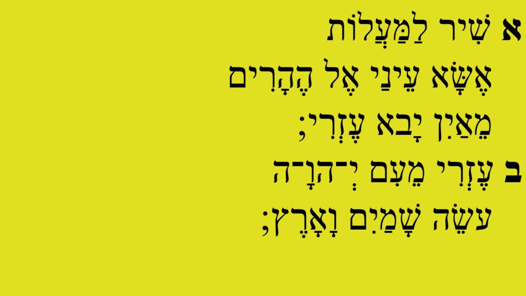 כתב שחור על רקע צהוב